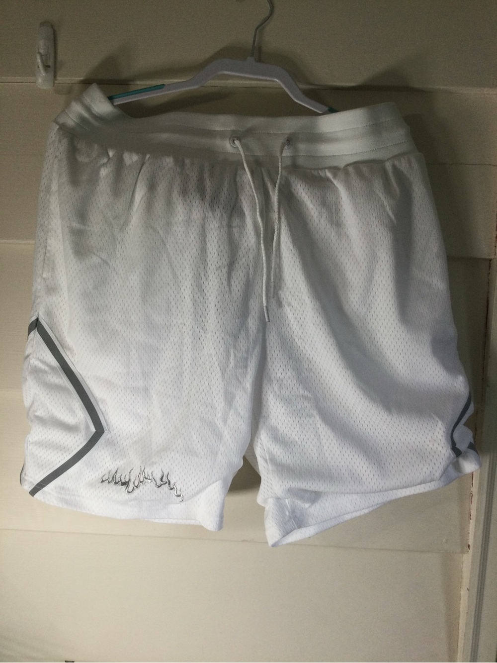 Converse White Mesh Athletic Jersey Top